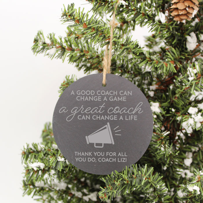 Personalized Cheer Coach Ornament