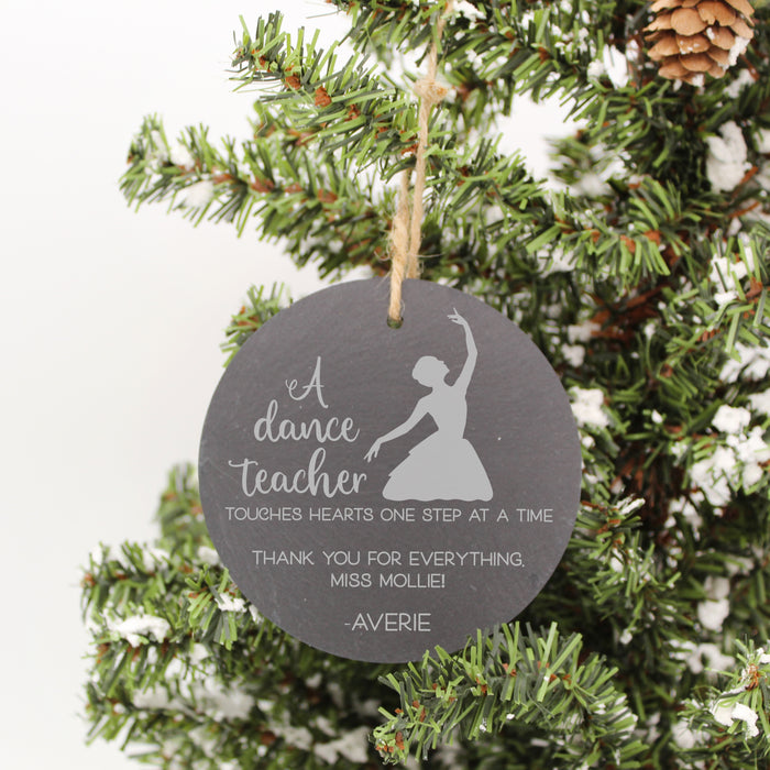 Personalized Dance Teacher Ornament