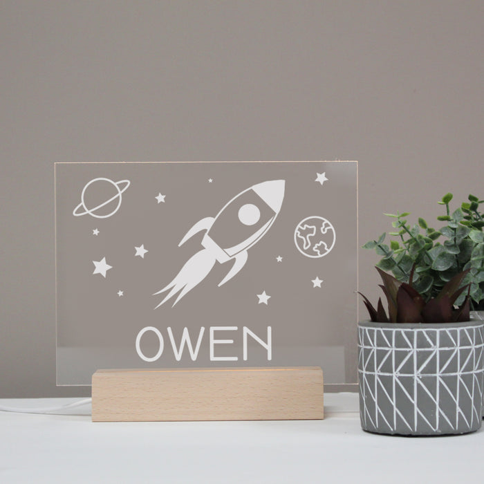 Personalized Outer Space Night Light