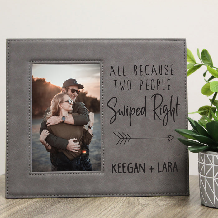 Personalized Swiped Right Picture Frame