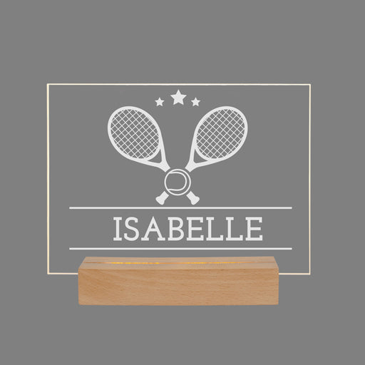 Personalized tennis LED light
