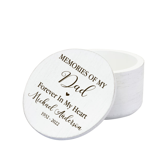 Personalized Dad Memorial Keepsake Box