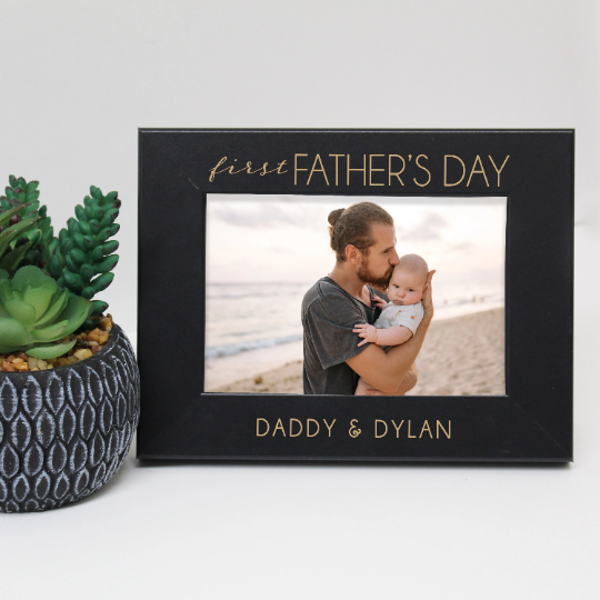 Personalized First Father's Day Picture Frame
