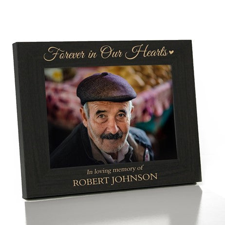Personalized Forever In Our Hearts Memorial Picture Frame