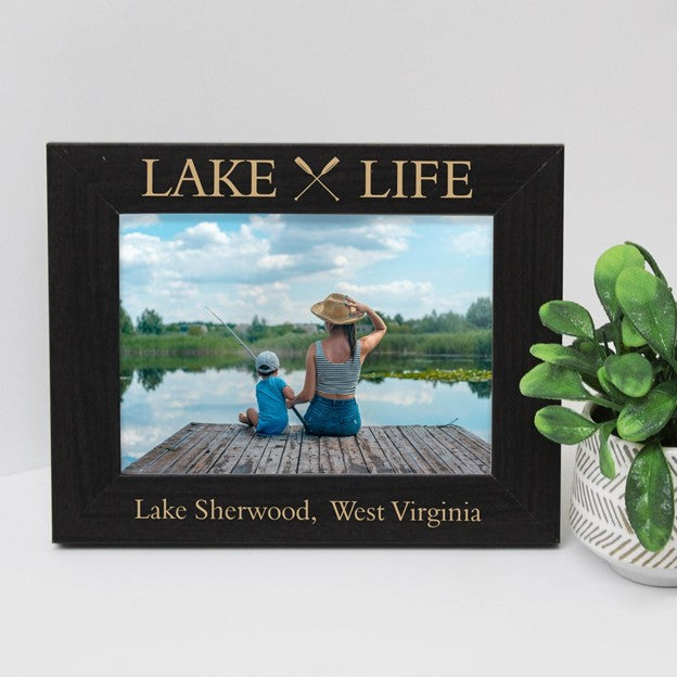 Lake life custom picture frame