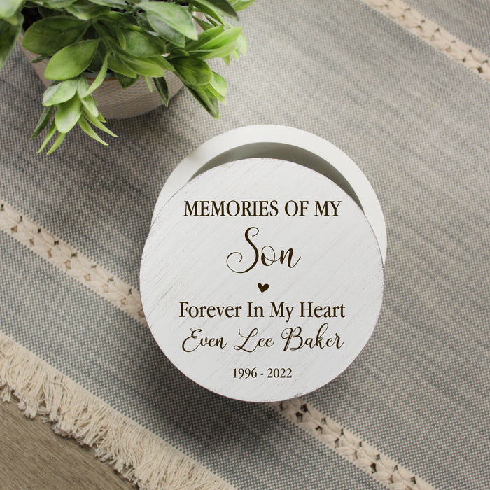 Personalized Son Memorial Keepsake Box