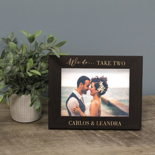 Vow renewal picture frame